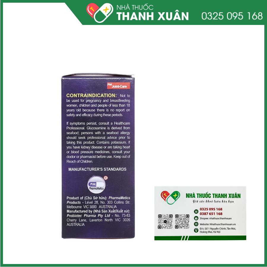 PM Joint - Care giảm các triệu chứng viêm khớp gối nhẹ và trung bình